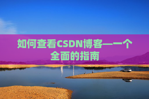 如何查看CSDN博客—一个全面的指南